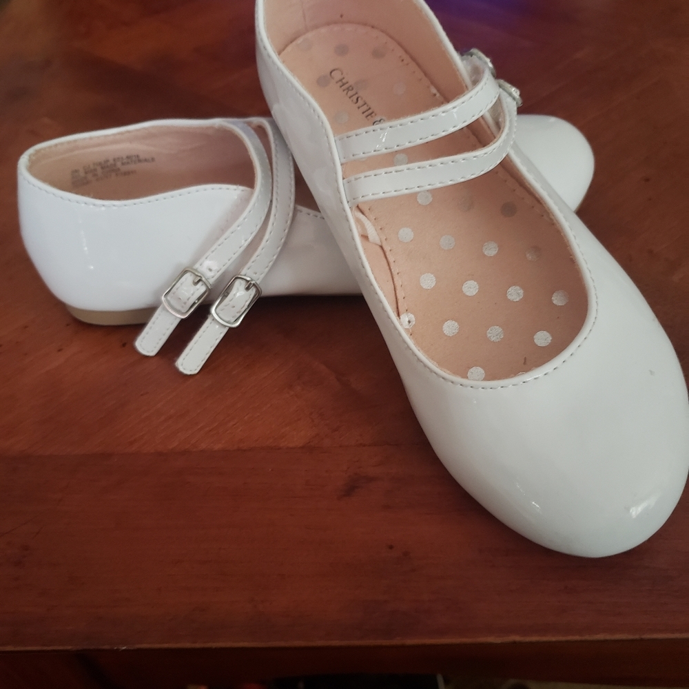 Girls White Dress Shoes